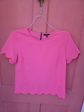 Hot Pink Scallop Top